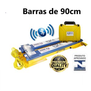 Balança de barras 90cm 4.000kg com maleta amarela